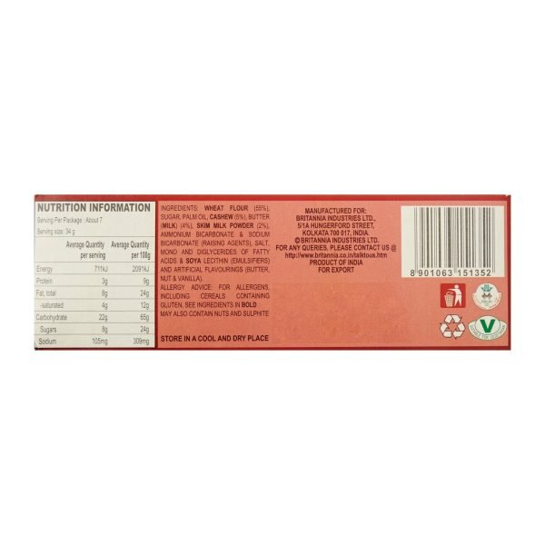 Britannia Good Day Cashew Cookies 231g - Image 2