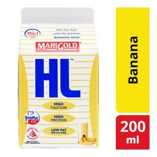 59.Marigold HL Milk Banana Flavored 200ML Marigold HL Banana Milk 200ml - Image 1