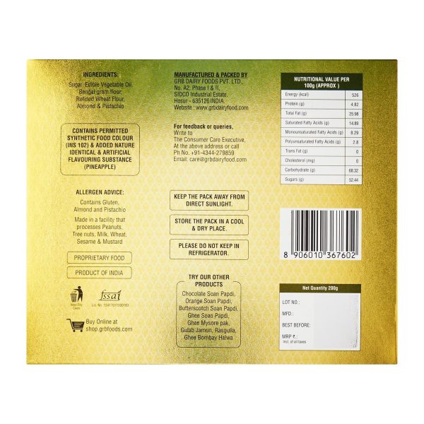 GRB Pineapple Soan Cake 200g - Image 2