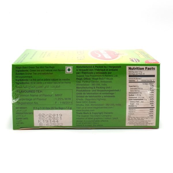 Wagh Bakri Green Tea With Mint Tea Bags 37.5g - Image 2