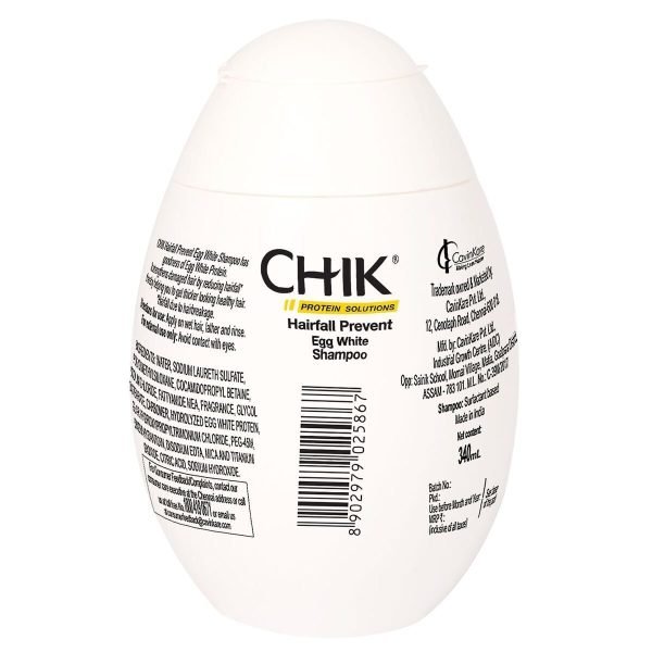 Chik Hairfall Prevent Egg White Shampoo 340ml - Image 2