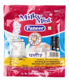 Milky Mist Paneer 500g – Soft & Fresh Cottage Cheese for Cooking