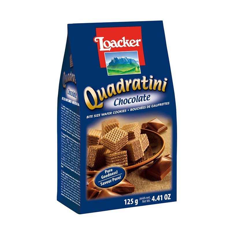 Loacker Quadratini Chocolate 125g Loacker Quadratini Chocolate 125g - Image 1