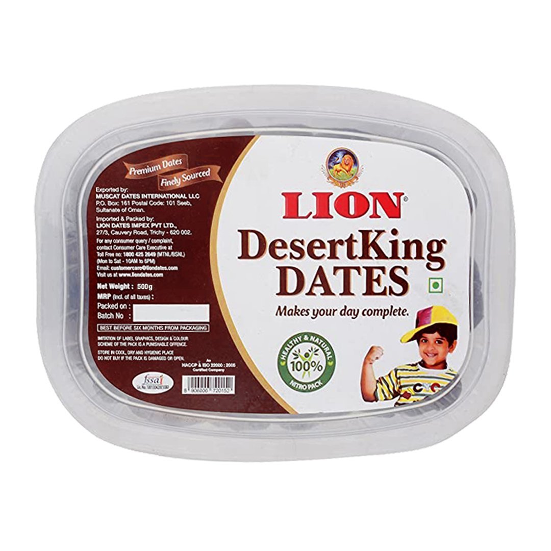 Lion Desert King Dates 500g Lion Desert King (Cup) Dates 500g - Image 1