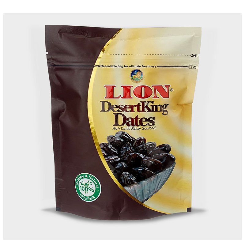 Lion Desert King Dates Pouch 500g Lion Desert King Dates Pouch 500g - Image 1