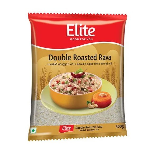 elite double roasted rava 500g Elite Double Roasted Rava 500g - Image 1