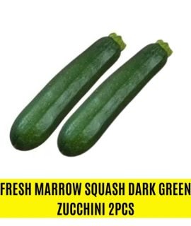 Fresh Marrow Squash Dark Green Zucchini- 2Pcs