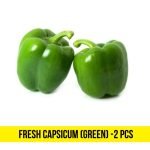 Fresh Green Capsicum 2pcs