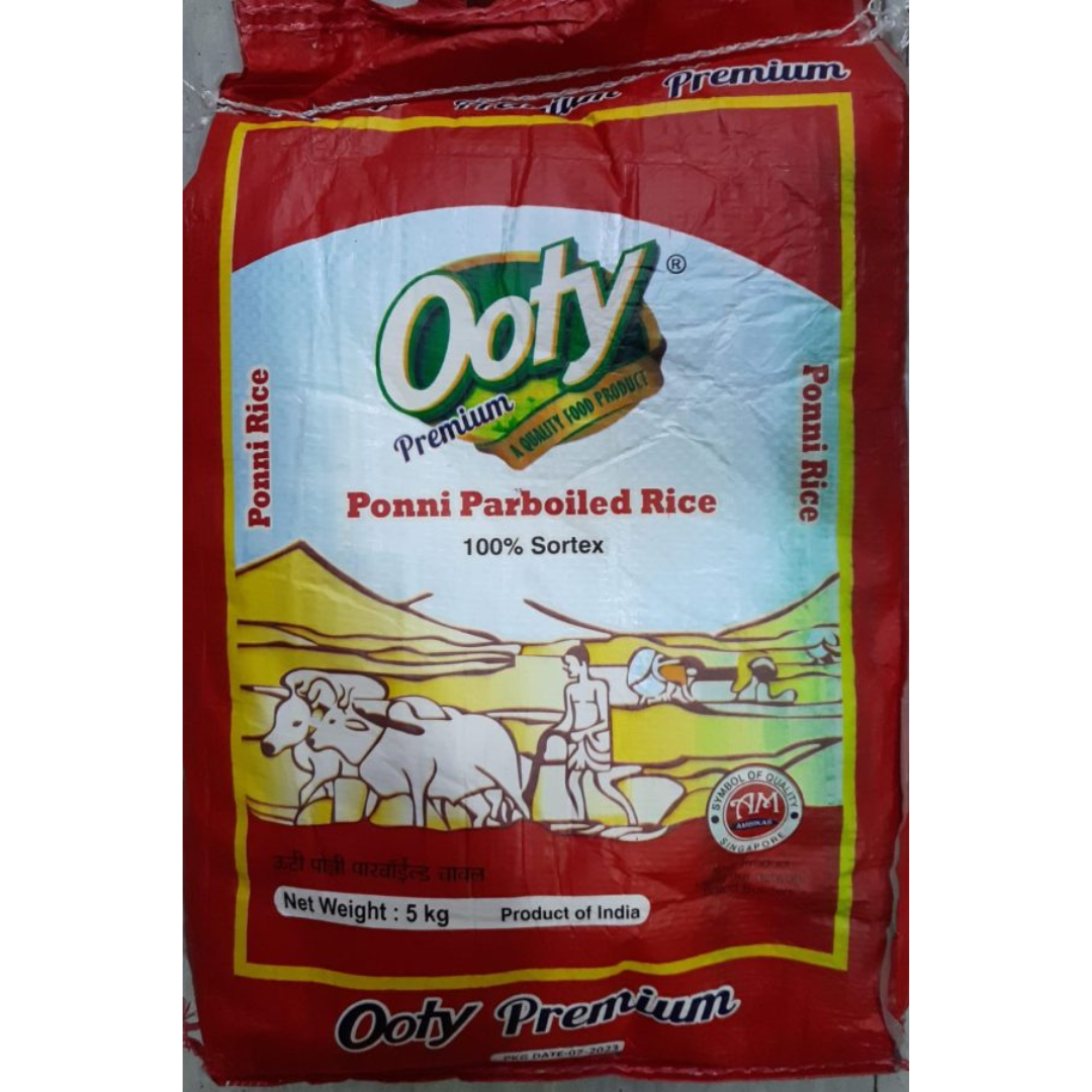 Ooty Premium Parboiled Ponni 5kg Ooty Premium Parboiled Ponni 5kg