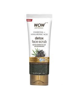 Wow Skin Science Activated Charcoal Face Scrub 100ml