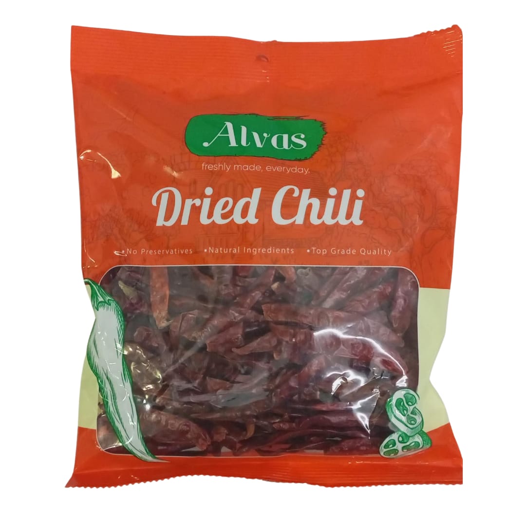 A.Dry Alvas Dried Chilli Long 100g - Image 1