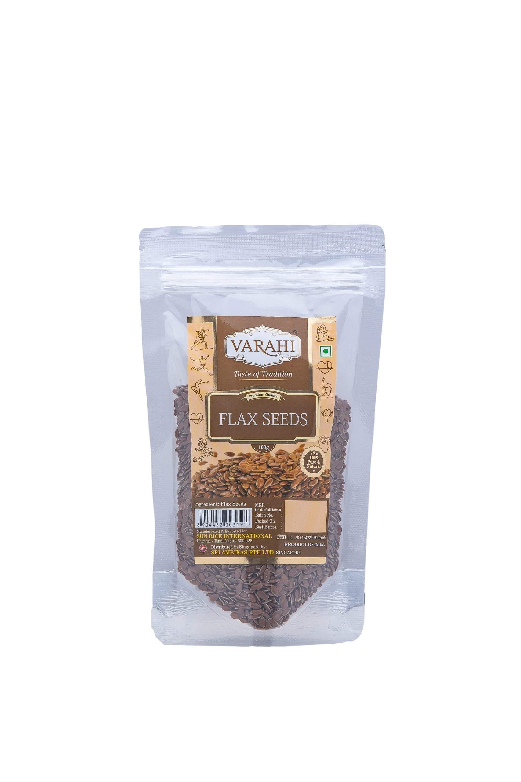 VFP Flax Seed Varahi Flax Seeds 100g - Image 1