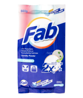 Fab Laundry Powder Cotton 660g