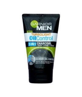 Garnier Men Oil Control Black Charcoal 3in1 Face Wash 100ml