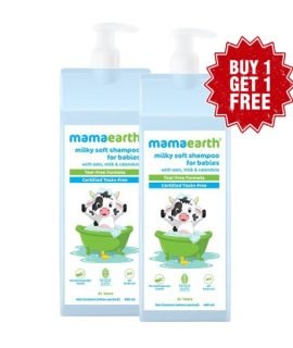 Mamaearth Milky Soft Shampoo For Babies 400ml (Buy 1 Get 1 Free)