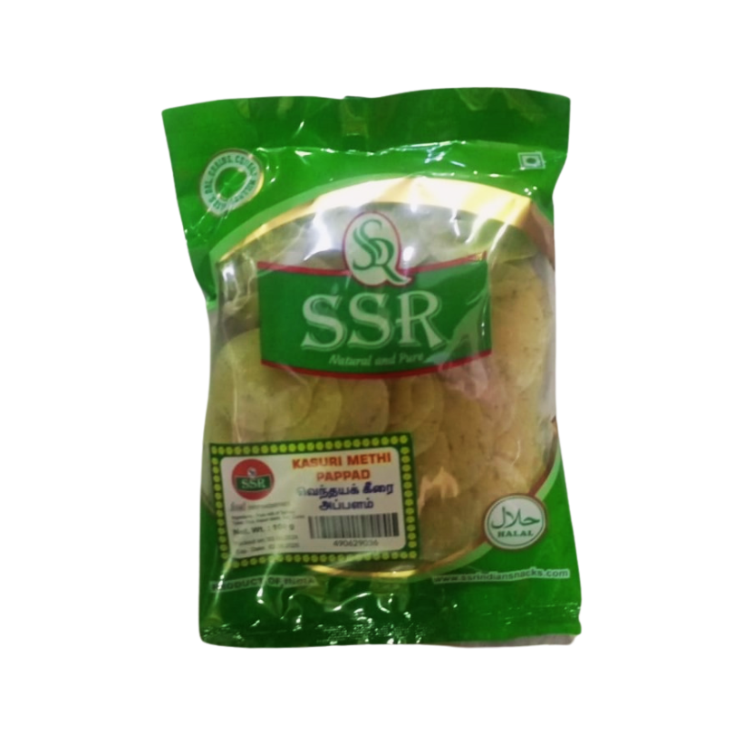 SSR Kasuri Methi Papad 100g SSR Kasuri Methi Papad 100g