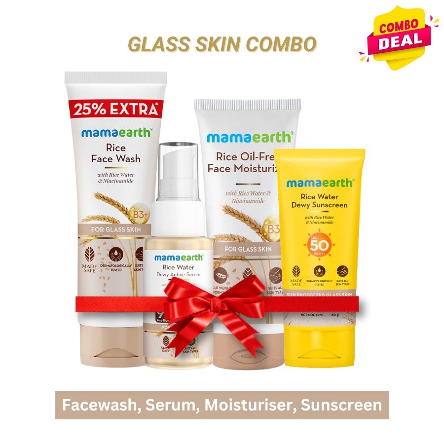 Glass Skin Combo - Rice Water Mamaearth Glass Skin Combo - Image 1