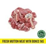 Fresh Mutton Meat With Bones 1kg