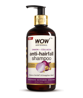 Wow Skin Science Onion + Collagen Anti-hairfall Shampoo 300ml