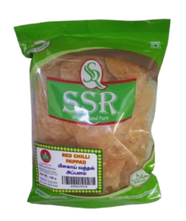 SSR Red Chilli Papad 100g
