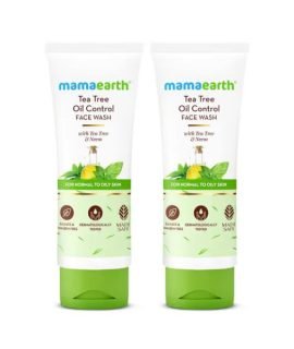 Mamaearth Tea Tree Face Wash For Acne & Pimples 100ml (Twin Pack)