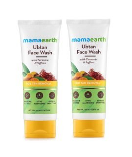 Mamaearth Ubtan Face Wash for Tan Removal 100ml (Twin Pack)