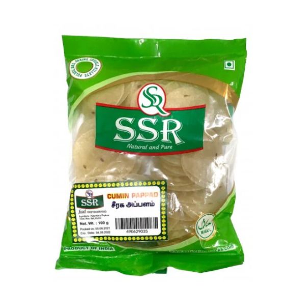 SSR Cumin Papad 100g SSR Cumin Papad 100g