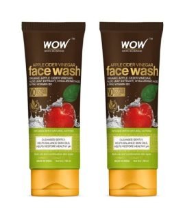 Wow Skin Science Apple Cider Vinegar Face Wash 100ml (Twin Pack)