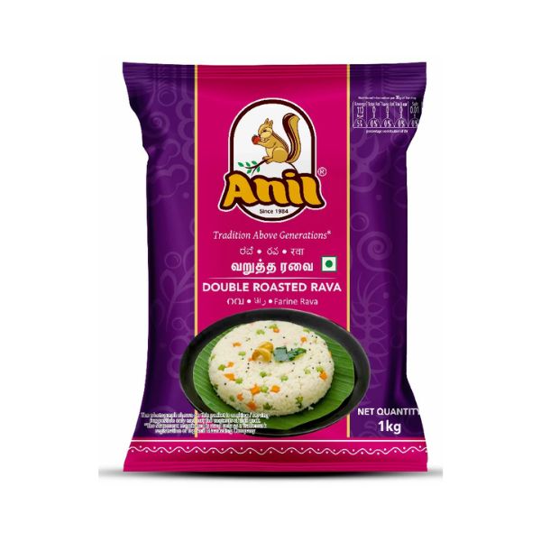 Anil Double Roasted Rava 1kg Anil Double Roasted Rava 1kg