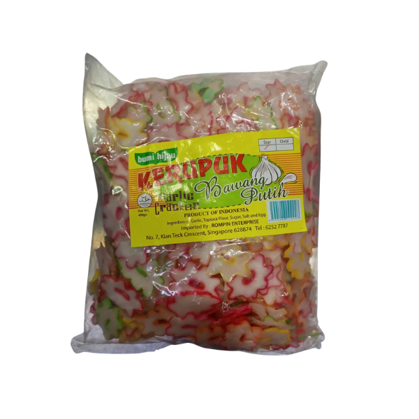 Bumi Hijau Garlic Crackers Star 450g Bumi Hijau Garlic Crackers Star 450g