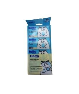 Paseo Hello EDI Pure & Fresh Water Wet Wipes Mini 8packs