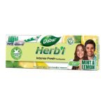 Dabur Herbal Intense Fresh Gel Toothpaste Mint & Lemon 150g