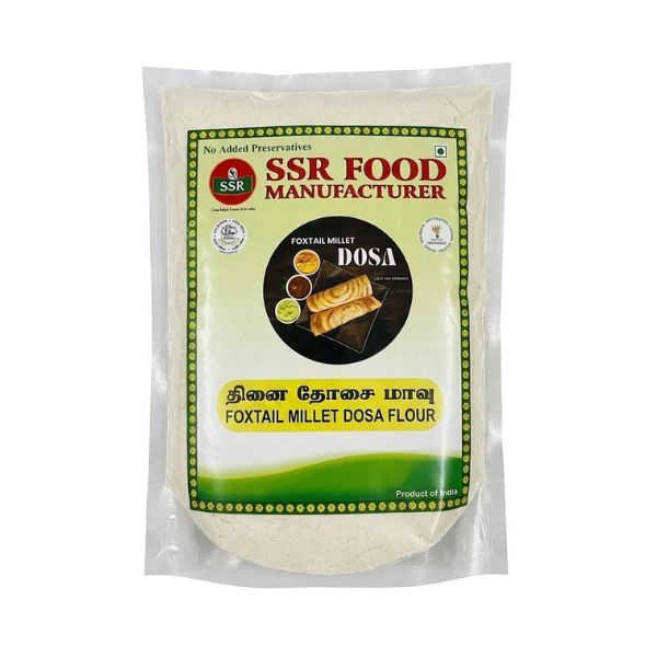 SSR Foxtail Millet Dosa Flour (Thinai Dosa Mavu) 450g SSR Foxtail Millet Dosa Flour (Thinai Dosa Mavu) 450g